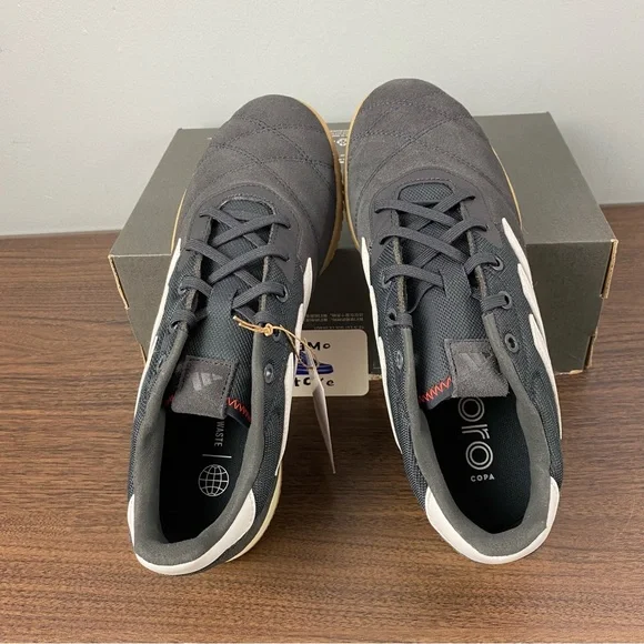 Adidas Copa Gloro IN Indoor Soccer Shoes Gray White Gum HQ1032 Men's Sz - Picture 6 of 11